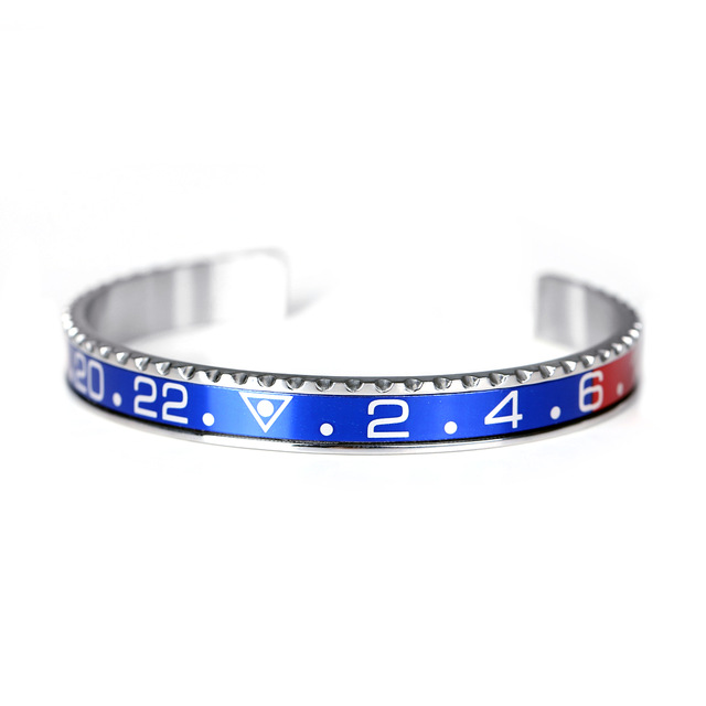 Blue & Red Steel Bracelet Rolex GMT Master II Pepsi Bezel Look | Parts For  Your Watch