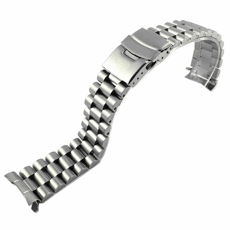 Silver President Strap Bracelet for Seiko 20,22mm In Stainless Steel |