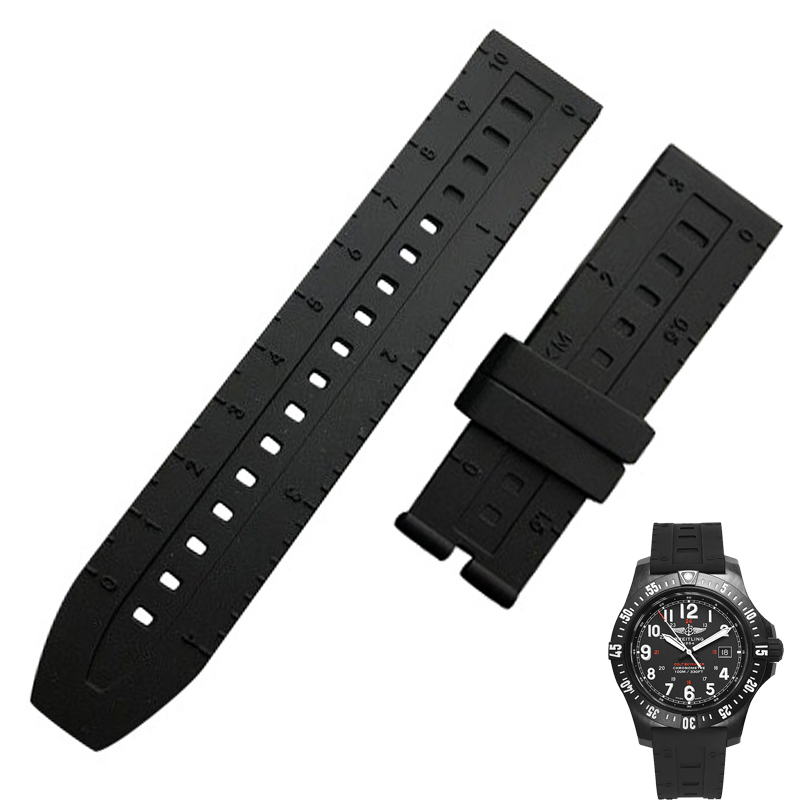 breitling caoutchouc strap
