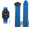 10 Blue Rubber Strap Bracelet for TAG Heuer Monaco Speed Series- 22mm