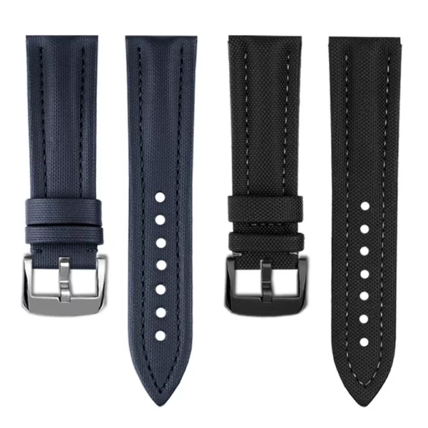 6Nylon_Strap_for_New_Zenith_Defy_22-23mm_ Black & Grey Nylon Strap Bracelet for Zenith Defy 9000 Series