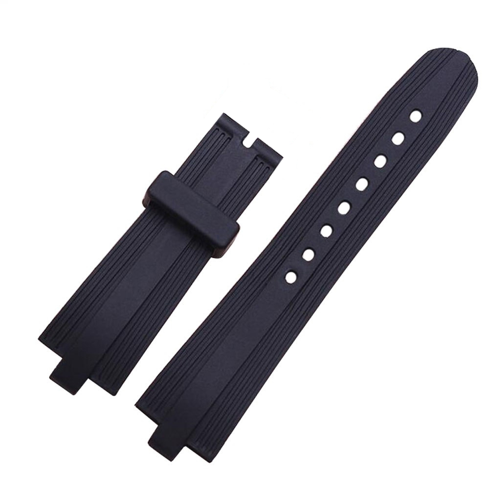 BVLGARI  ストラップ 24mm/22mm x 8mm Spare Silicone Rubber Strap Fits BVLGARI Diagono