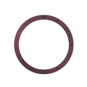 Midnight Maroon Sloping YM Steel Bezel Insert for SKX007 SRPD