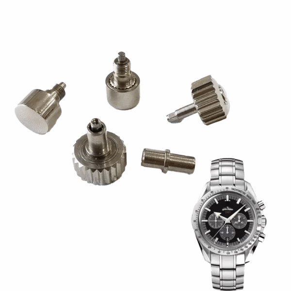 Push-buttons-and-crown-for-speedmaster-omega-6.jpg Silver Push Button for Omega Speedmaster Stainless Steel 6.5mm