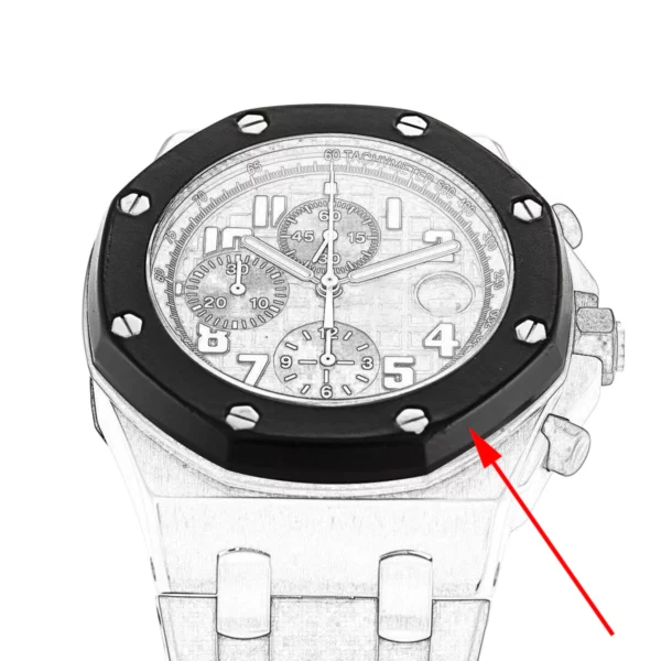 aibidaquan.jpg Conversion Black Ceramic Bezel Insert for Audemars Piguet Royal Oak Offshore With Steel Bezel - 42mm