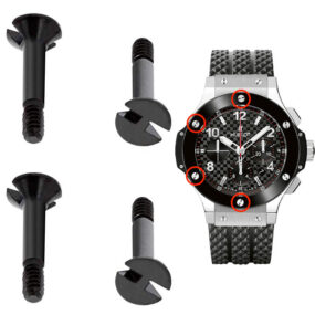Black Bezel Screws for Hublot Big Bang In Stainless Steel