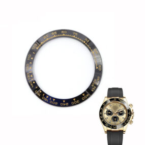Black & Gold Ceramic Bezel for Rolex Daytona