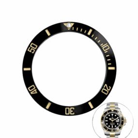 Black & Gold Insert Bezel Ceramic for Rolex Deepsea Sea-Dweller 40mm