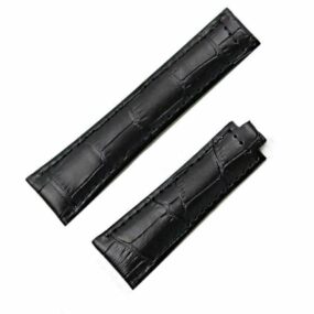 Black Leather Strap for Rolex Daytona, GMT, Submariner, Datejust band 20mm