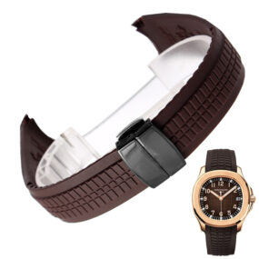 Brown Strap for Patek Philippe Aquanaut in Rubber