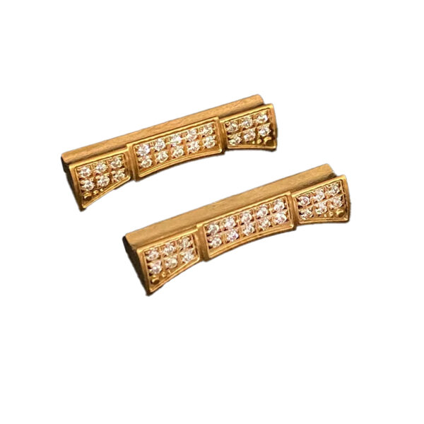 diamond-end-link-rolex-9.jpg Gold Diamond Curved End Links for Rolex Submariner, GMT, Daytona 20mm