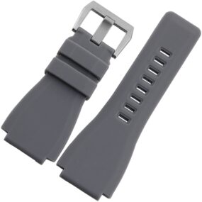 Grey Silicon Strap for Bell Ross BR01 BR03