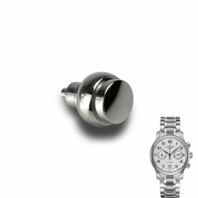 Silver Push Button for Longines Master Collection Andre Agassi 38.5mm In Steel
