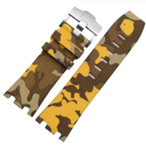Yellow Camouflage Rubber Strap for Audemars Piguet Royal Oak Offshore