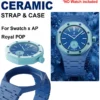 Royal_Oak_Swatch_Partsforwatch_1 Baby Pink Strap for Audemars Piguet Royal POP x Swatch