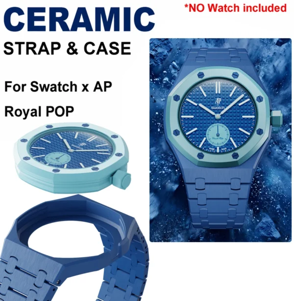 Royal_Oak_Swatch_Partsforwatch_1 Baby Pink Strap for Audemars Piguet Royal POP x Swatch
