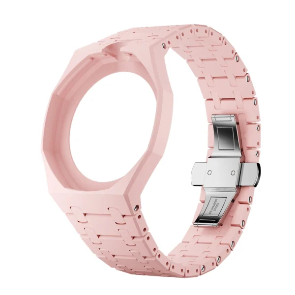Royal_Oak_Swatch_Partsforwatch_10 Baby Pink Strap for Audemars Piguet Royal POP x Swatch