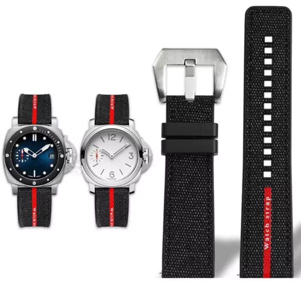Nylon_Strap_for_Panerai_luminor_Luna_Rossa_11 Aftermarket rubber strap for luxury dive watches