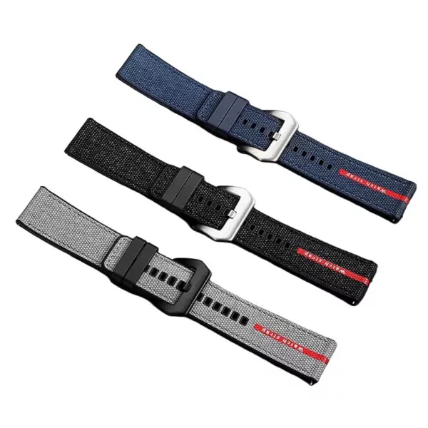 Nylon_Strap_for_Panerai_luminor_Luna_Rossa_3 Black Nylon Strap for Panerai Luna Rossa- 24mm
