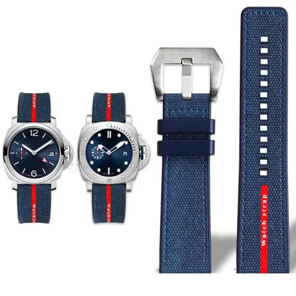 Nylon_Strap_for_Panerai_luminor_Luna_Rossa_7 Aftermarket watch strap compatible with luxury watches