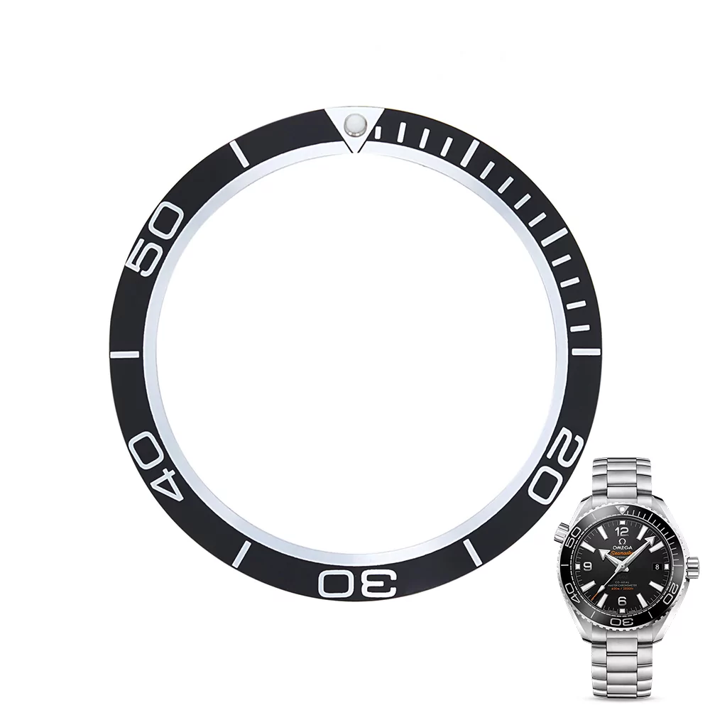 converted_image Black Bezel for Omega Seamaster Planet Ocean 42mm - 41x33.7mm