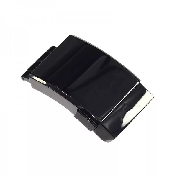 Black Folding Buckle For Navitimer, Chronomat, Avenger, SuperOcean, Aviator 20mm in Stainless Steel