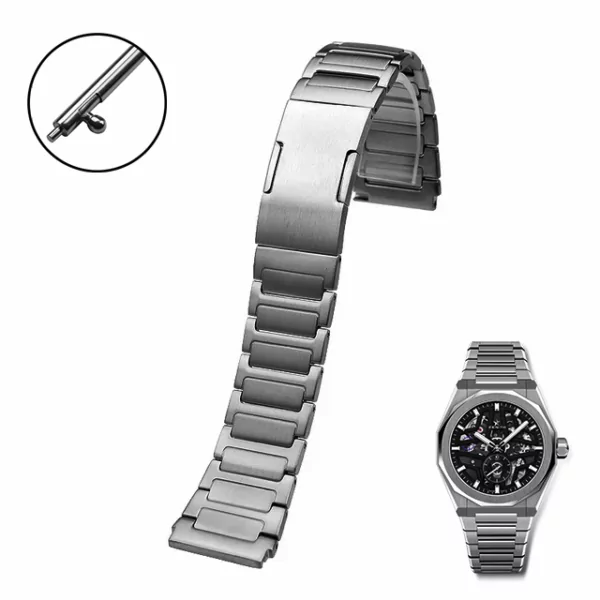 15Steel_Strap_for_New_Zenith_Defy_22-23mm_ copy Titanium Gray Strap Bracelet for Zenith Defy in Stainless Steel