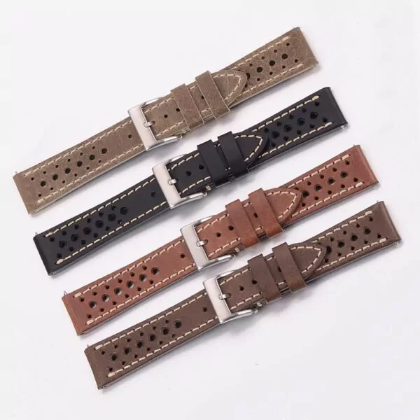 1_EACHE-italien-huile-tann-en-cuir-v-ritable-lib-ration-rapide-rallye-course-montre-bracelet-pour (1) Brown Quick Release Leather Racing Watch Strap in 20, 22mm