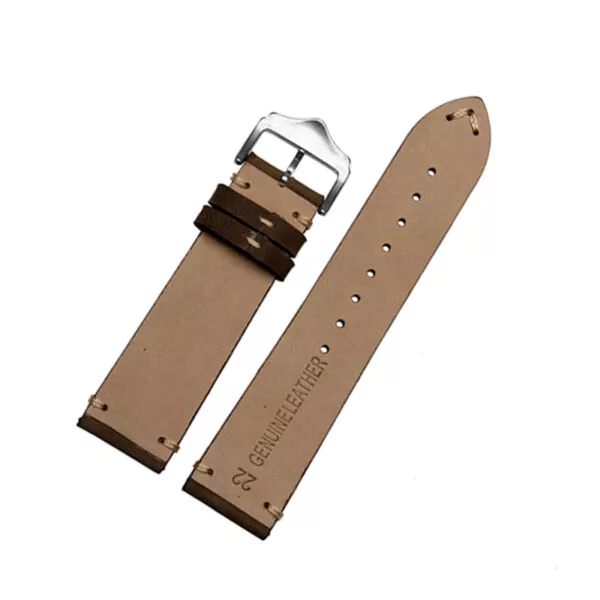 2016-Nouveau-v-ritable-bandes-de-montre-en-cuir-20mm-22mm-Montre-sangles-avec-boucle-en_5 Beige Strap for Rolex, Omega, Tudor, IWC in Cowhide Suede 20, 22, 24mm