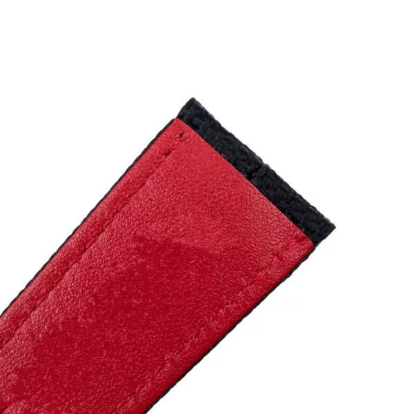22-mm-watch-accessories-high-density-nylo_description-8 Black & Red Strap for TAG Heuer Aquaracer, Carrera, Monaco in Nylon Double Stitching - 22mm