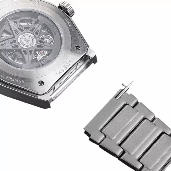 2Steel_Strap_for_New_Zenith_Defy_22-23mm_ Titanium Gray Strap Bracelet for Zenith Defy in Stainless Steel