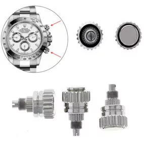 2x Waterproof Stainless Steel Push Button for Rolex Daytona 1165XX