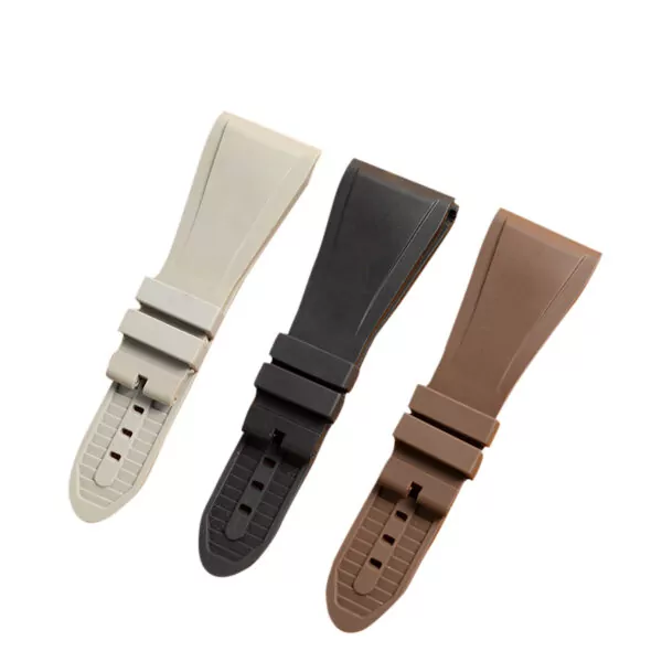 Black Rubber Strap for Bvlgari Octo - 29mm
