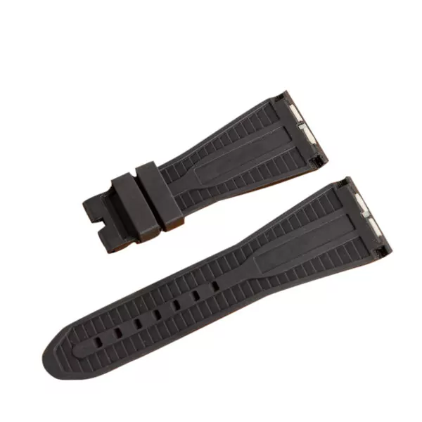 Black Rubber Strap for Bvlgari Octo - 29mm