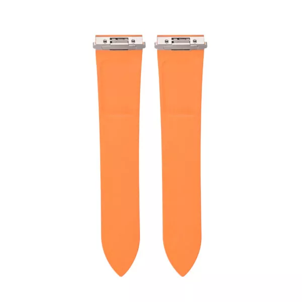 4 Orange Rubber Strap Band for New Santos Large Cartier Quick Switch