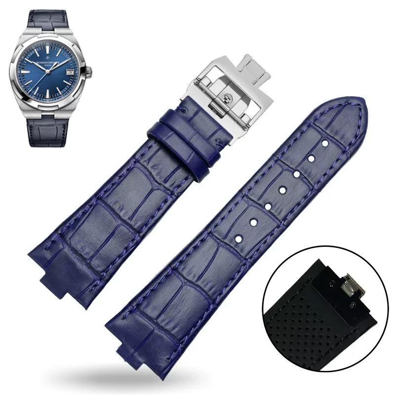 4500v-110a-b128_sdt_le_tr_1070715 copy Blue Leather Strap for Vacheron Constantin Overseas Quick-Release Crocodile/Alligator Grain - 24x7mm