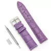 49_HTB1o1l9dbus3KVjSZKbq6xqkFXau Universal Purple Crocodile/Alligator Leather Strap Band with Pin Buckle - 7 Sizes