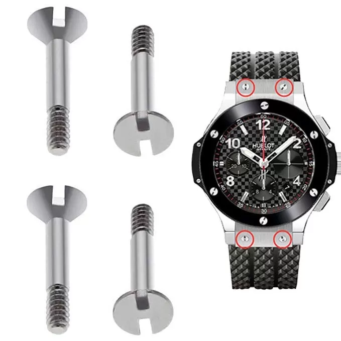 51xWsF42xrL._UX679_ copy 4x H-Shaped Steel Strap Screw For Hublot Big Bang