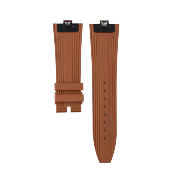 5 Brown Rubber Strap for Vacheron Constantin Overseas Quick-Release - 24x7mm