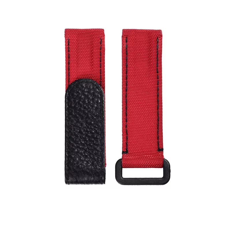 5 Red Velcro Strap Bracelet for Rolex Submariner, Daytona, GMT I & II in Nylon - 20mm