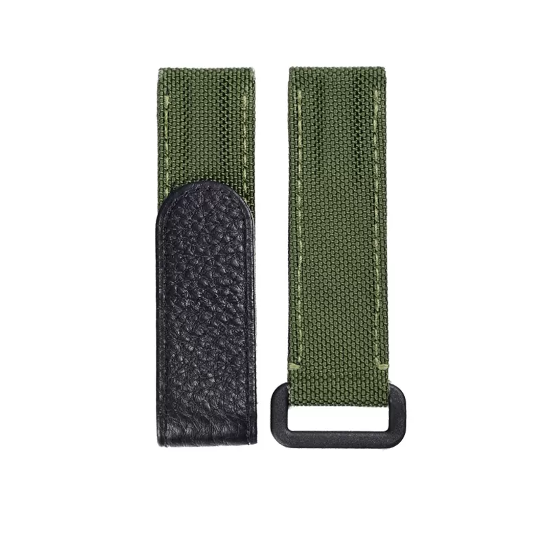 7 Army Green Velcro Strap Bracelet for Rolex Submariner, Daytona, GMT I & II in Nylon - 20mm