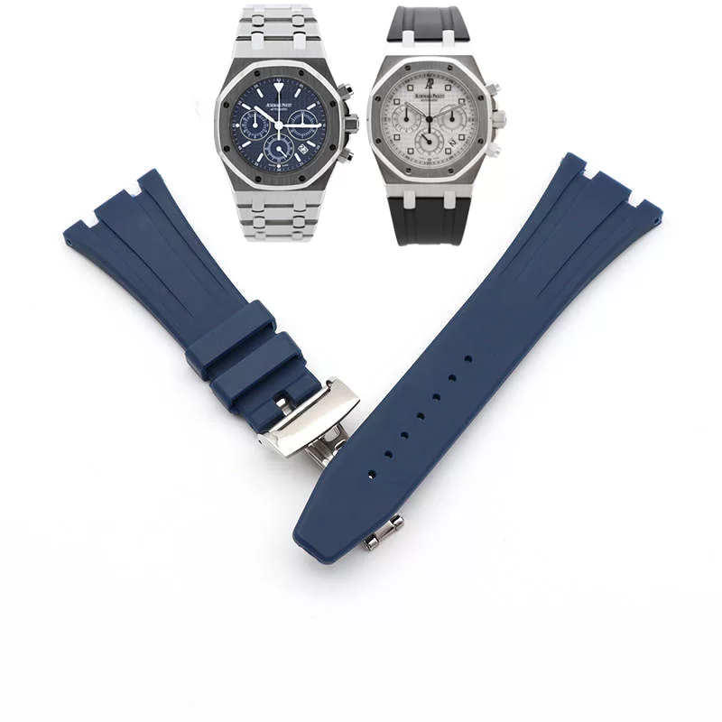 APSRXM1-21 Blue Strap Royal Oak Kasparov Audemars Piguet 26mm In Rubber