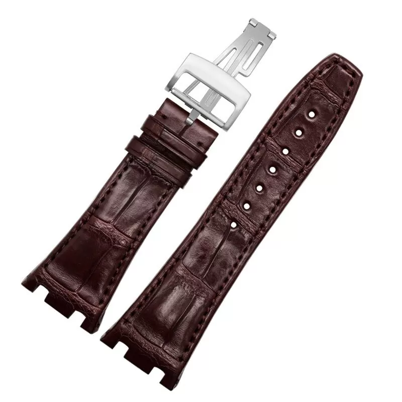 Audemars_Piguet_Straps_Parts_255 - SA:ROO (1) Brown Genuine Alligator Strap Royal Oak Offshore Audemars Piguet 28mm