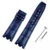 B blue-no buckle_for-maurice-lacroix-aikon-series-cowhide_variants-7 Blue Leather Strap For Maurice Lacroix Aikon in Crocodile/Alligator Grain in 24mm