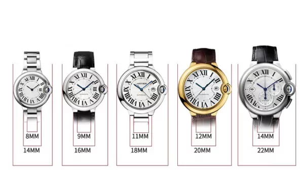 Ballon Bleu Chart Stainless Steel Strap Bracelet for Cartier Ballon Bleu
