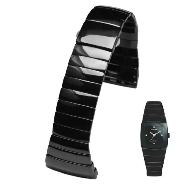 Black Ceramic Strap Band Rado Sintra Jubile 20 Black Ceramic Strap Band Rado Sintra Jubile 17,26,29mm