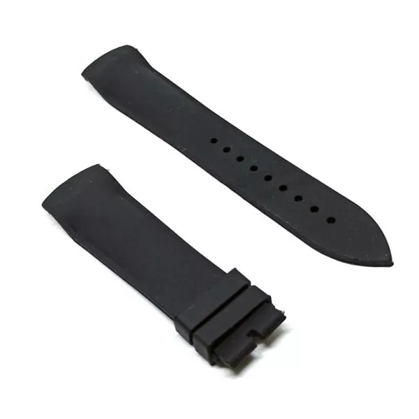 Black Rubber Strap Bracelet for Franck Muller_Casablanca_22mm_5 Black Strap For Cassablanca Franck Muller 22mm In Rubber