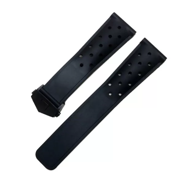 Black black buckle_bracelet-de-montre-en-caoutchouc-pour-ho_variants-1 copy Black Rubber Strap Bracelet for Tag Heuer, Carrera, Monaco, Formula 1 Racing - 22mm