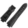 Black no buckle_genuine-leather-watch-strap-for-maurice_variants-0 Black Leather Strap For Maurice Lacroix Aikon in Crocodile/Alligator Grain in 24mm