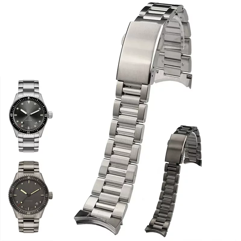 Blancpain_Steel_Strap_23mm_ Fifty_Fathoms_68 copy Bracelet for Blancpain Fifty Fathoms 5000 in Stainless Steel - 23mm